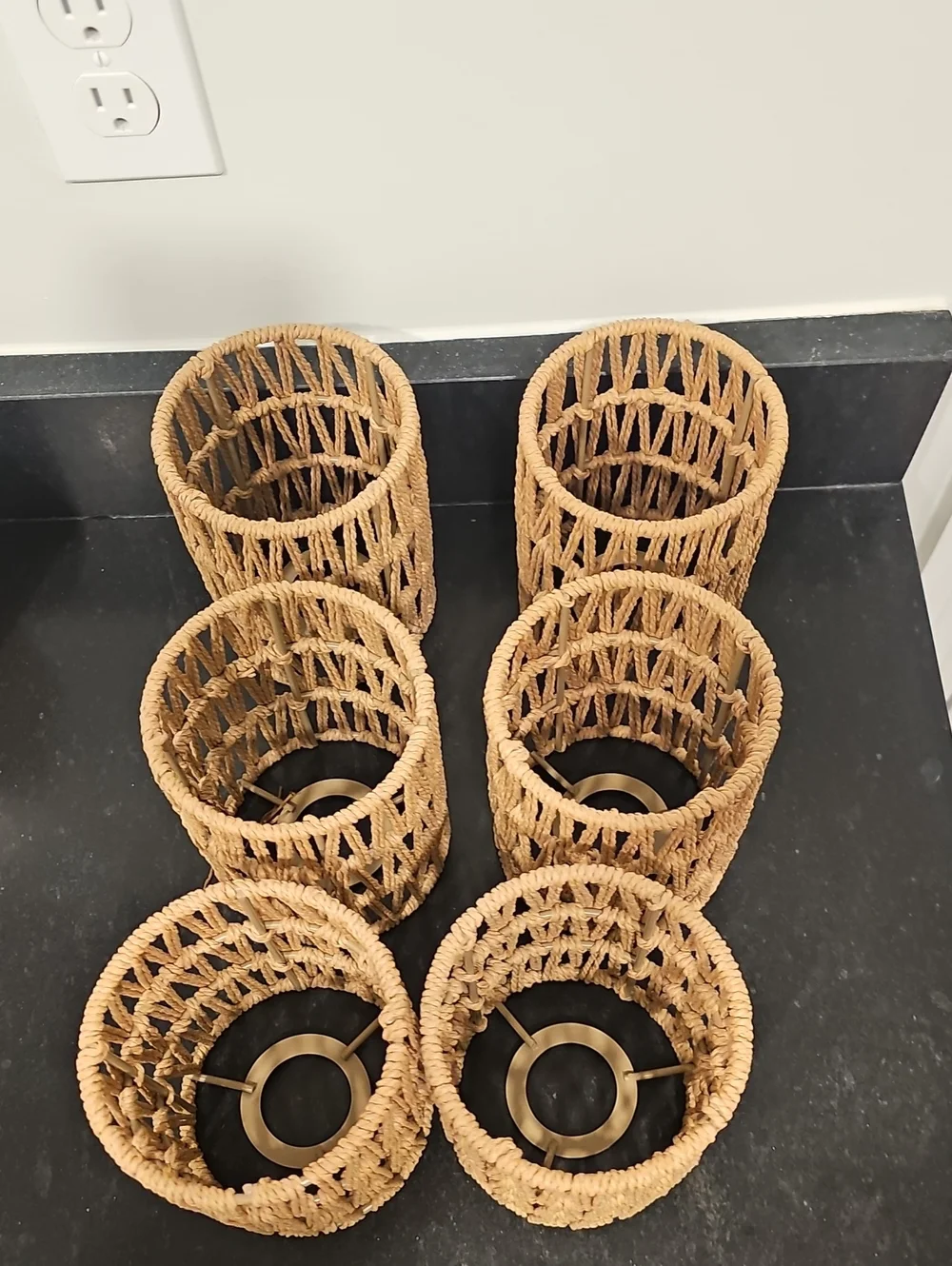 6 5x6 Rattan Lamp Shades